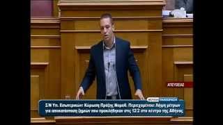 Golden Dawn MP Ilias Kasidiaris Speaks in Parliament (English Subs)