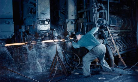 A steelworker in Youngstown, Ohio, in 1947. Under the old deal, his hard work was to be rewarded.