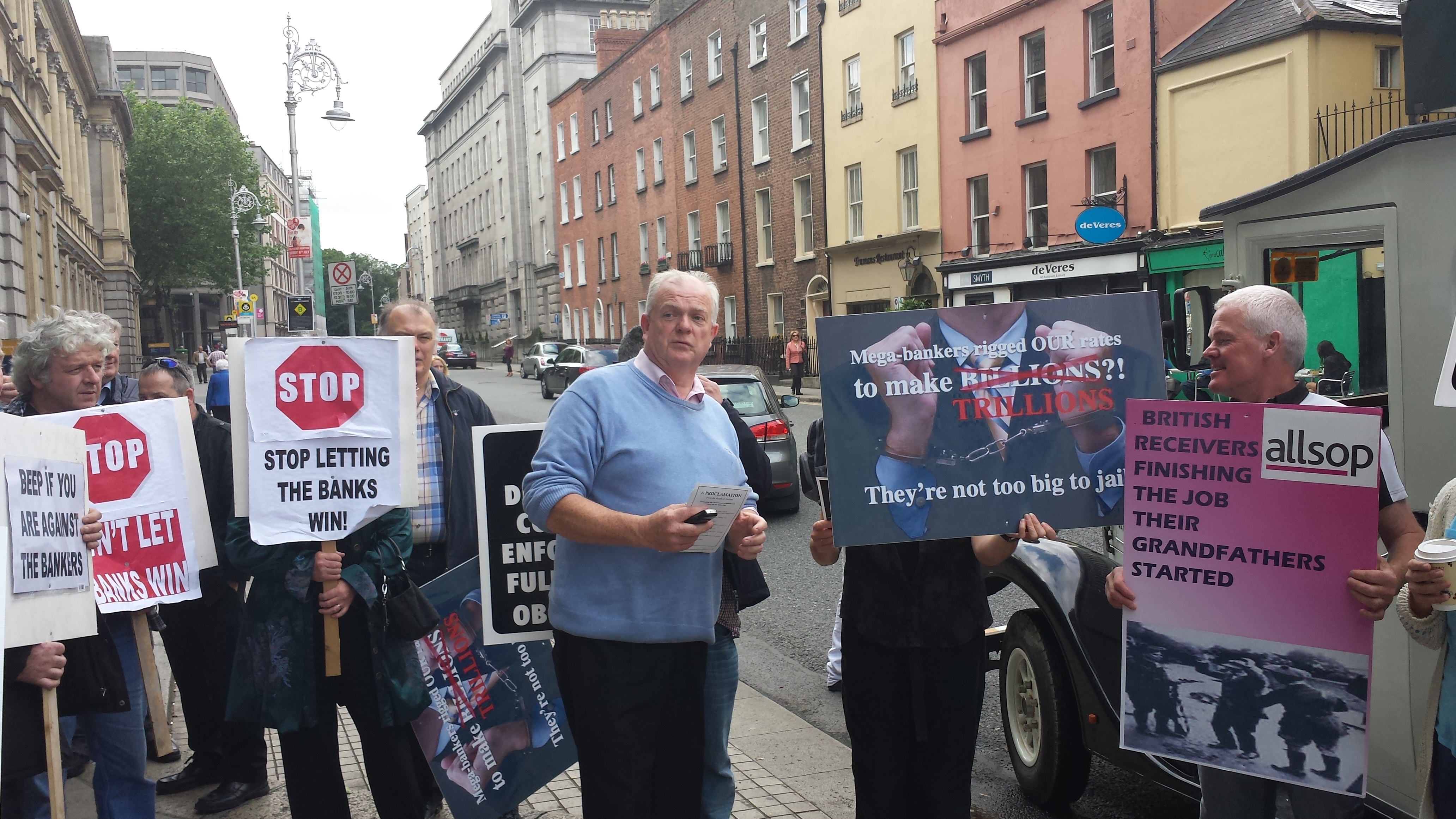 Irish Banking Protest
