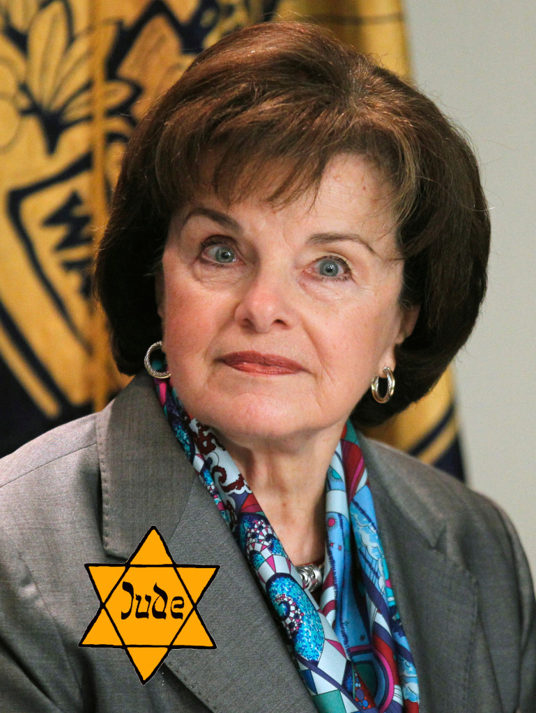 Wicked Jewess  Dianne Feinstein is in your internet, taking your freedoms.