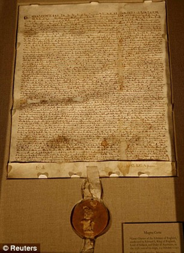Rule of law The English were responsible for the Magna Carta The document limits the power of Kings and was signed in 1245
