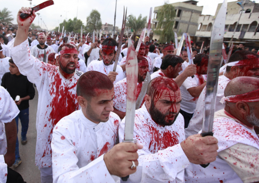 muslims with knives