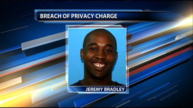 Grinning pervert Jeremy Bradley