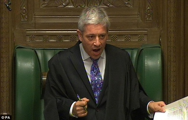 The Jew John Bercow furiously insisted that no one should consider themselves above parliamentary inspection.