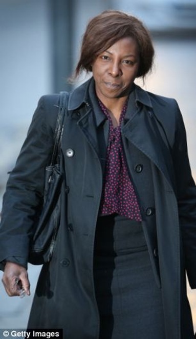 Constance Briscoe, who is accused of perverting the course of justice by lying to police about how she helped friend Vicky Pryce expose her ex-husband Chris Huhne