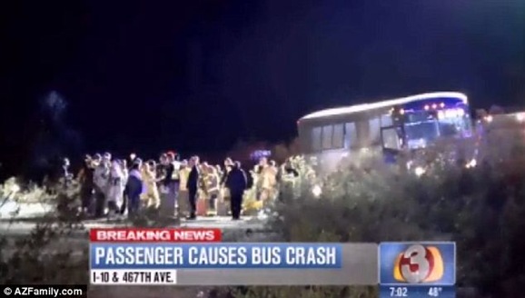 Dozens were injured and three had to be airlifted from the side of I-10 after the bus smashed into the median