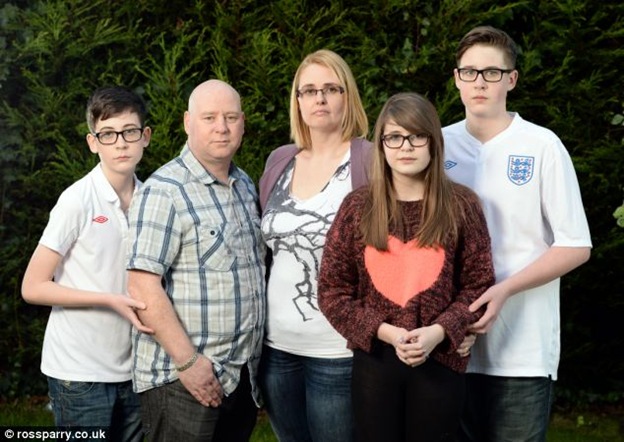 In 2010 Mrs Coulson and their Canadian-born children,  Kallum, 12, Bailley, 13, and Blake, 14, joined him near his barracks in Tidworth, Wiltshire
