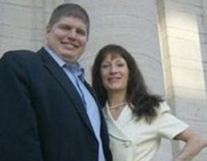 Klonda Richey with former Montgomery County Republican Party Chairman Rob Scott in April 2013 in Dayton