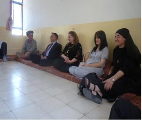 Sister Hatune with Christian family in Iraq