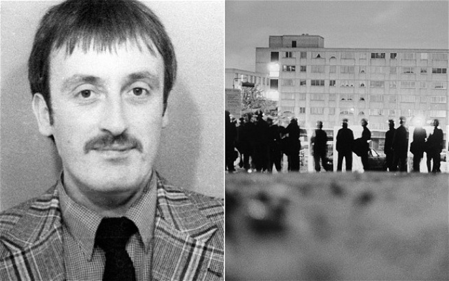 PC Keith Blakelock, left, was killed during the violent disorder on Broadwater Farm housing estate, right