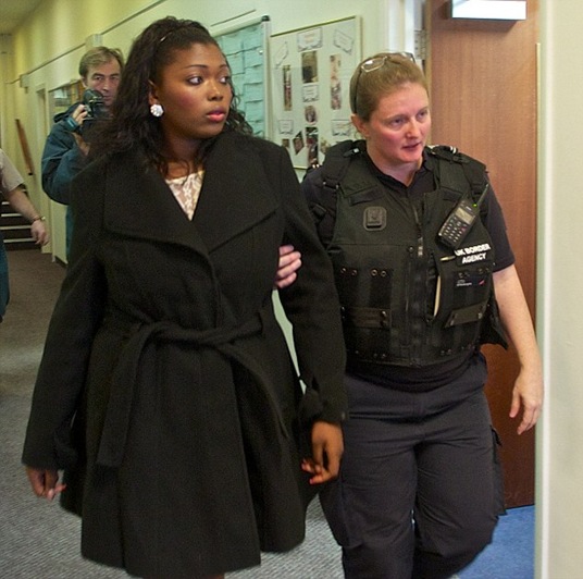 Portuguese national Raquel De Andrade (left) had three sham weddings with men from Nigeria and was about to have a fourth when the registry office received some unexpected guests - border police