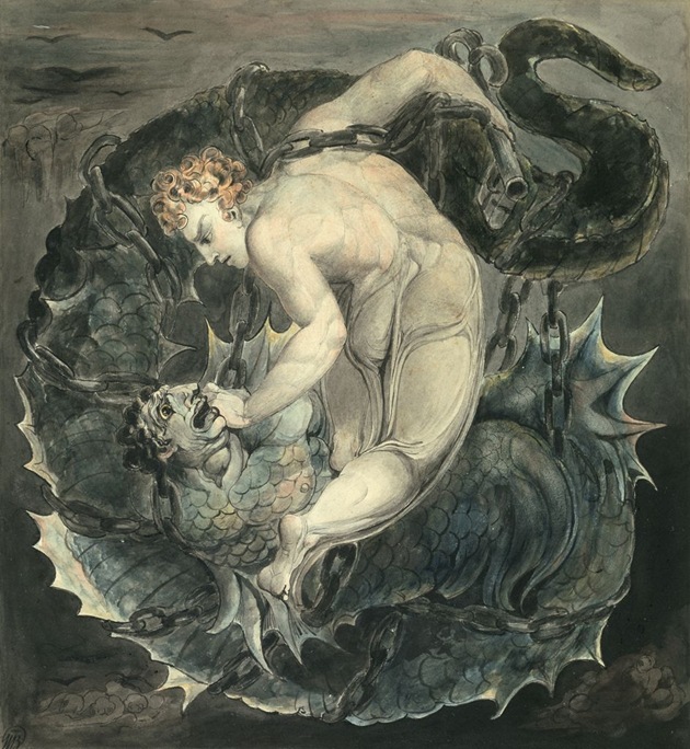 William Blake Michael binding Satan