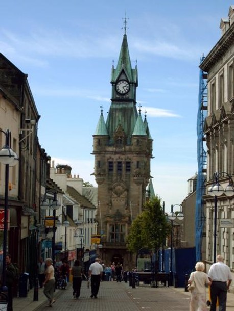 City Chambers (Town Hall) from High Street Dunfermline