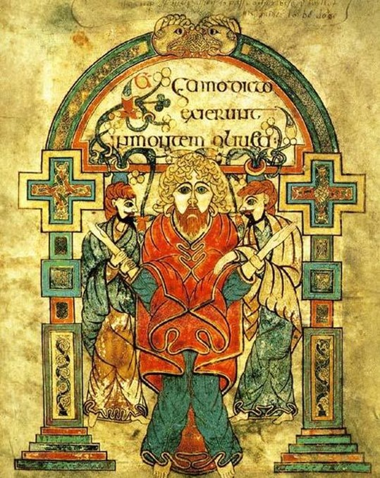 arrest of christ from book of kells