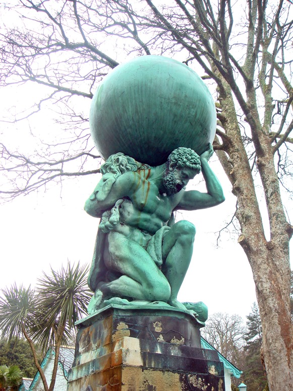 Hercules_statue_by_William_Brodie_(Portmeirion,_Wales)