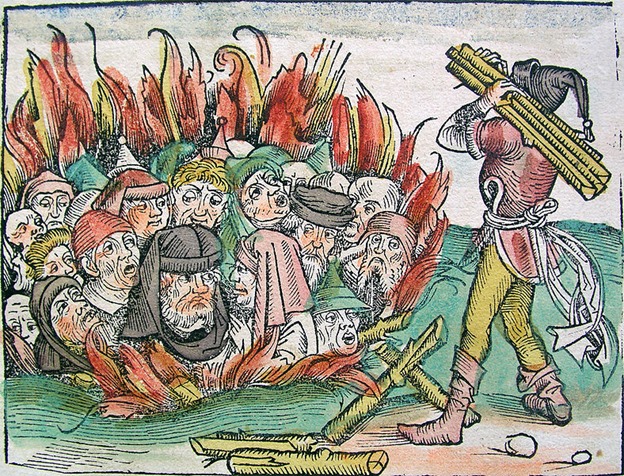 burning-jews-b-c-of-black-death-middle-ages