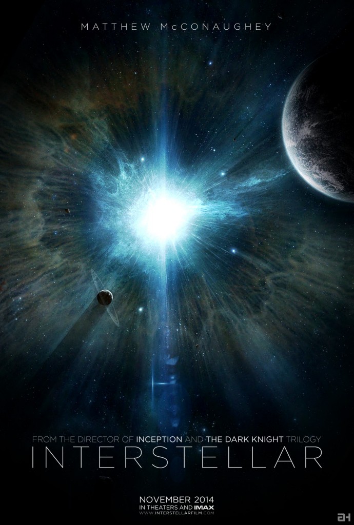 Movie theatre poster of "Interstellar"