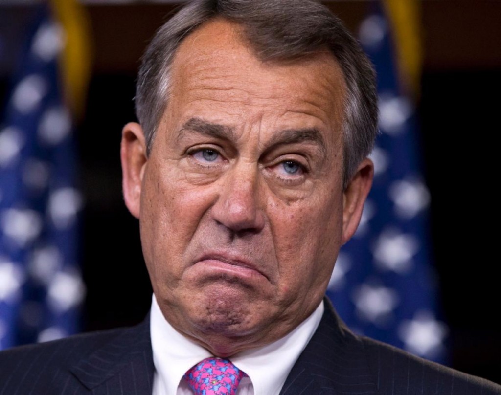 John Boehner AKA the Devil is a worse traitor than Obama could ever be, as he refuses outright to take any action against the terrorist monkey and instead records soundbytes for Fox News zombies who don't understand the power he presently has to literally remove Obama from office.