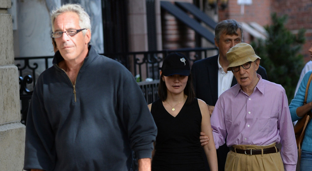 Here's the Jew Epstein hanging out with the Jew Woody Allen, who is with his adopted daughter whom he married.