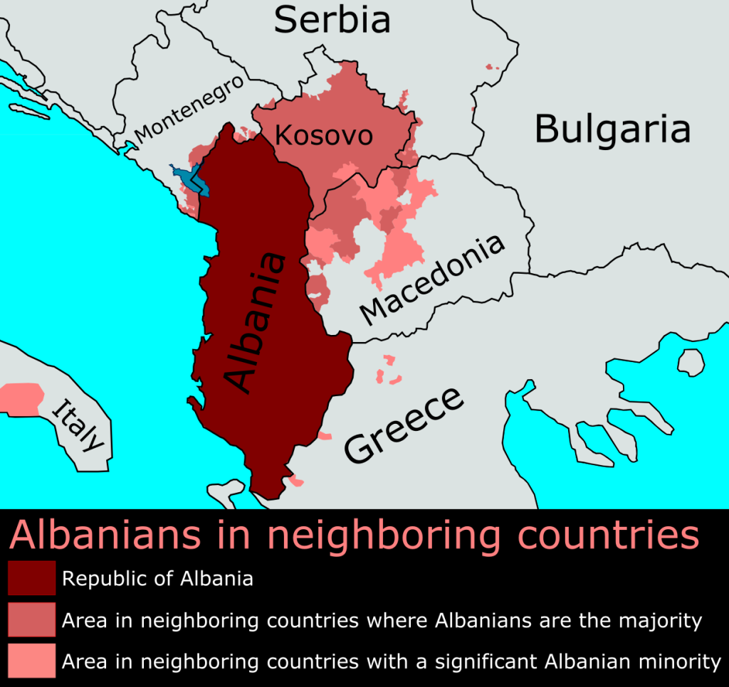 Albania is like Israel - it just keeps getting bigger and bigger!