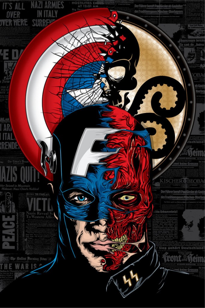 In 2014, Captain America merged with the Red Skull and joined Hydra.  You didn't hear about it because no freedoms.