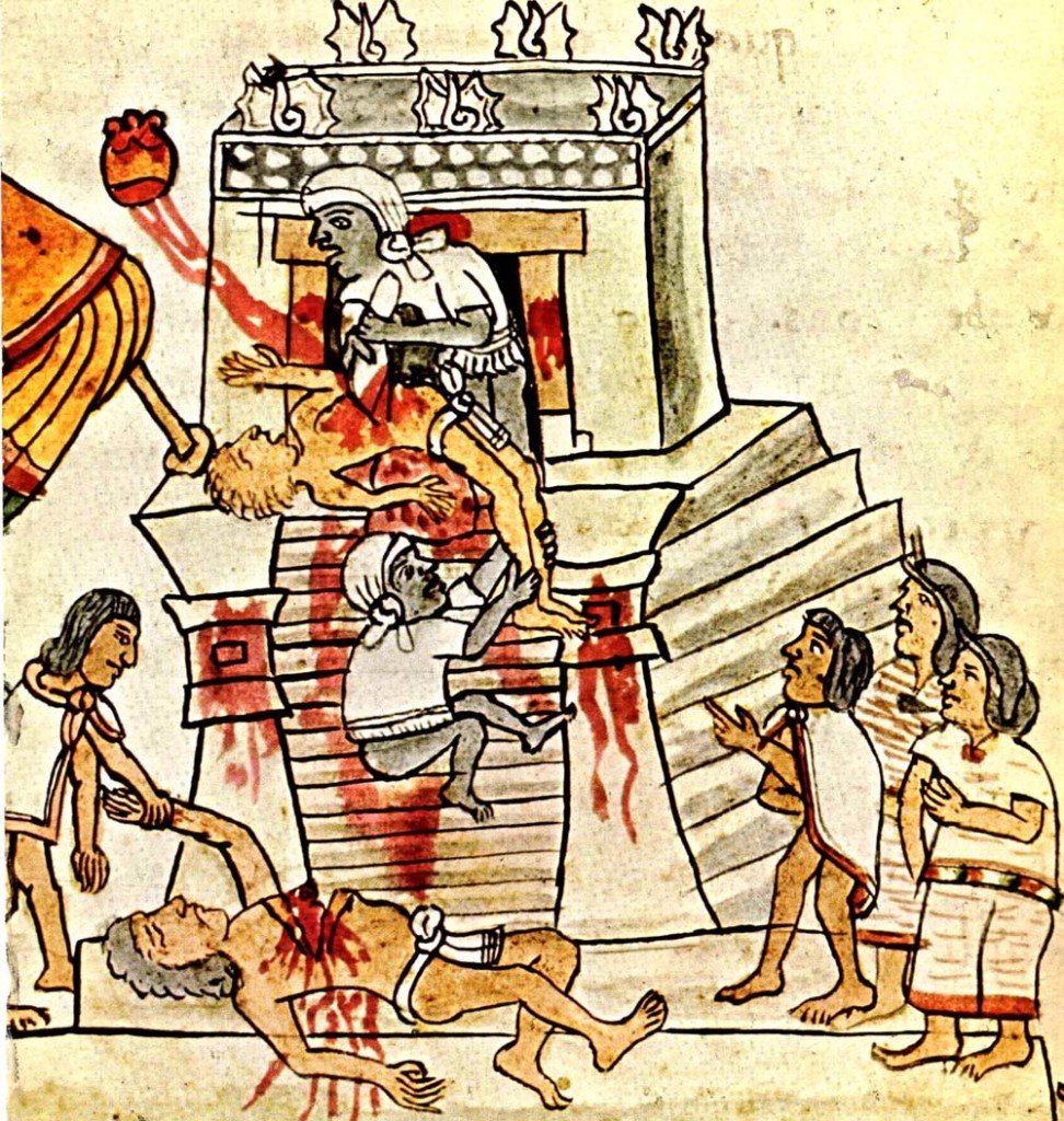 Yes, this is a real thing.  It is not a myth created by the patriarchy.  We have the actual Aztec codices wherein the rituals are described through pictographs.  