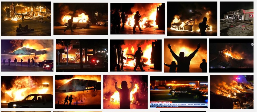 Images of Ferguson Burning, Via Google Image Search