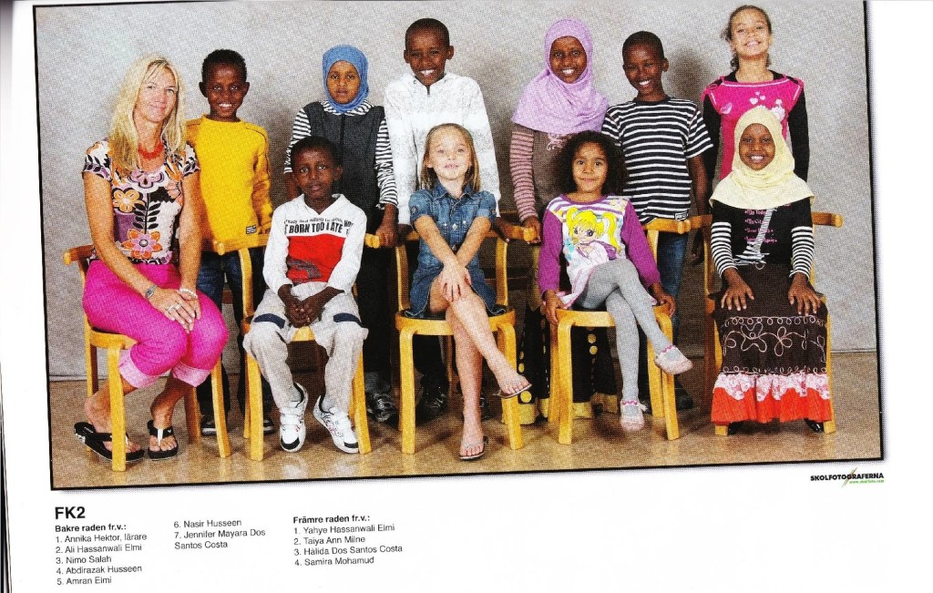 Something is out of place here.  What the hell is that White girl doing in Sweden?