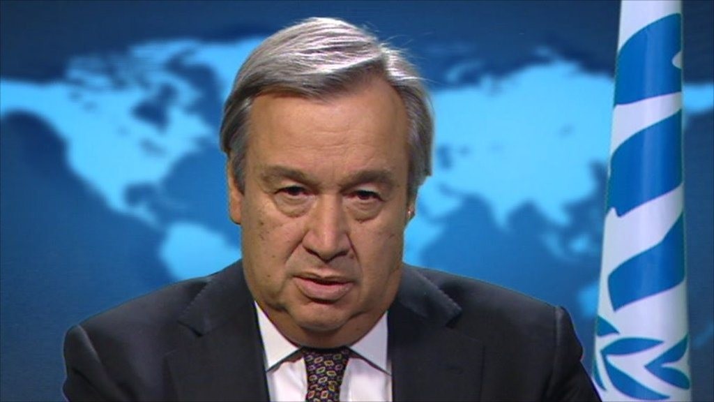 Do you trust this man? Antonio Guterres, the socialist UN High Commissioner for Refugees has selected 11,000 Syrians to send to your towns and cities. 90% of the Syrians who have arrived so far are Sunni Muslims.