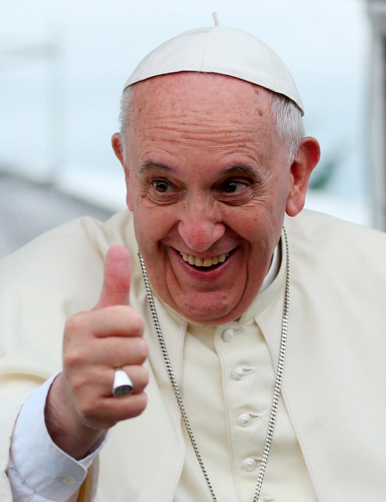 Pope Francis is often referred to as "Captain Crazyface" by people who disapprove of his deranged behavior and insane demeanor.