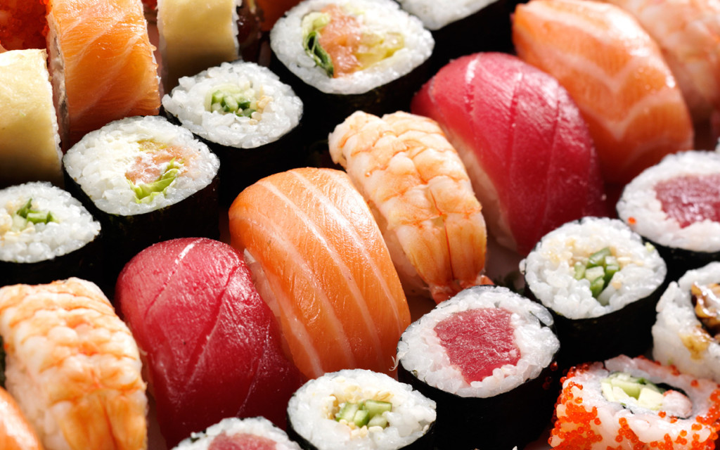 Sushi is okay.  As long as it doesn't have that mayonnaise-like sauce that Western sushi places put on it sometimes.