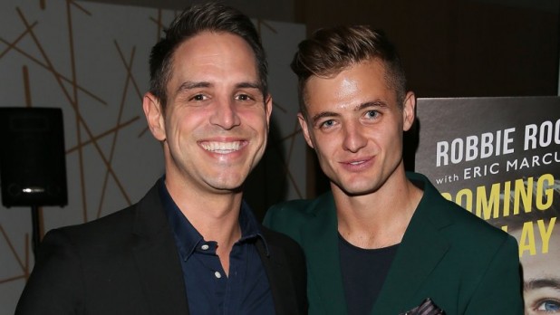 Gay Jew Greg Berlanti (left) with lover Soccer Star Robbie Rogers