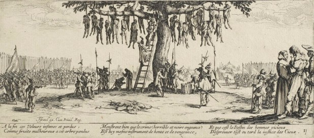 Jacques Callot (1592–1635) “Miseries of War”, engraving 