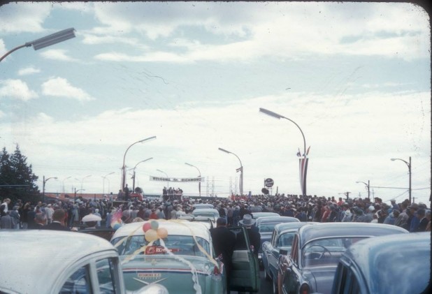 July 3, 1957 was a big day for Richmond with the opening of the Oak Street Bridge, part of a major three-pronged project to give an alternate route to the airport.