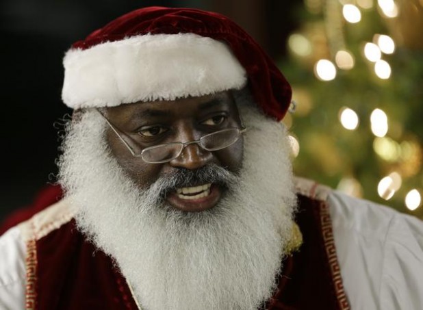 Black Santa kicks in your front door, steals your presents and rapes your wife.