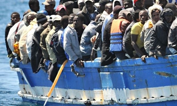 Not seeing any Libyans or women and children on this boat.