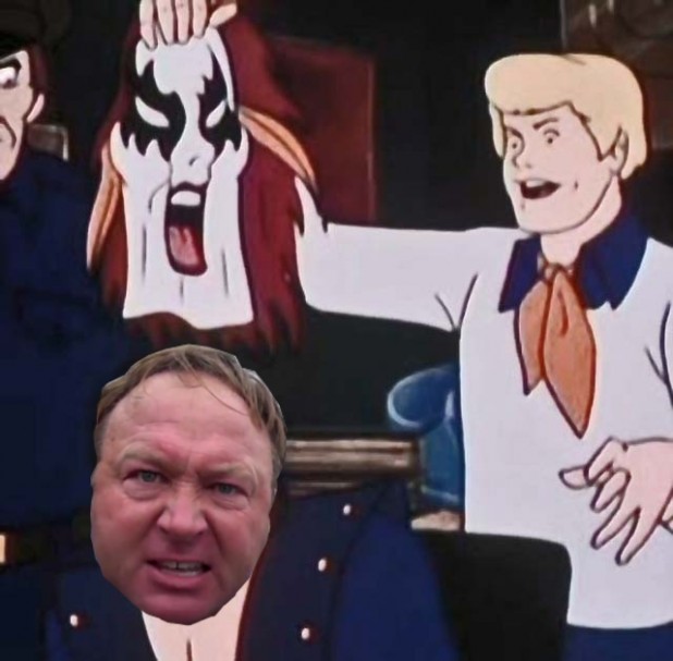"And I would have gotten away with it to if it wasn't for you Stormer Trolls and that shape-shifting wolf of yours!"
