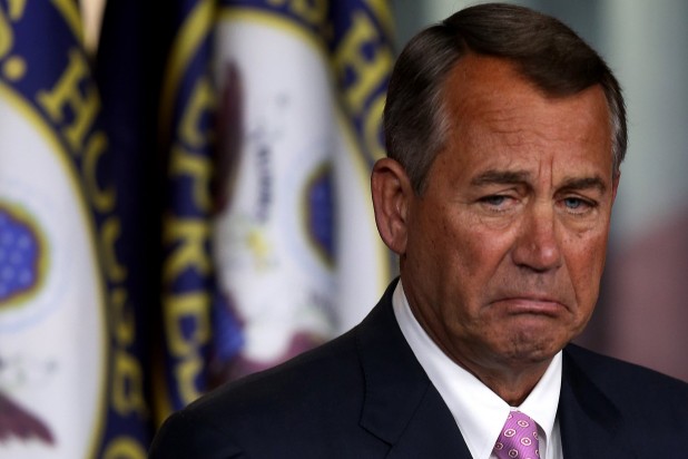 John "Just Can't Take It Anymore" Boehner