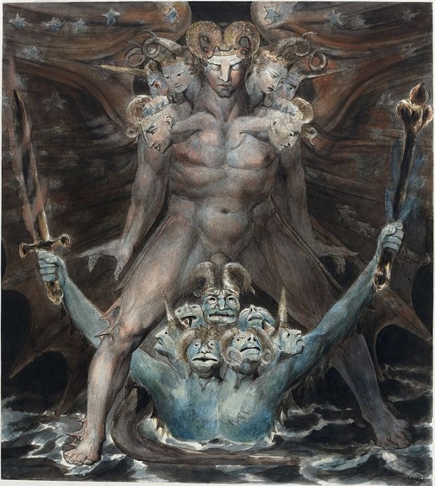 The Great Red Dragon and the Beast from the Sea, William Blake