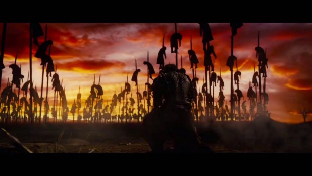 Dracula untold impaled bodies in sunset opening image luke evans