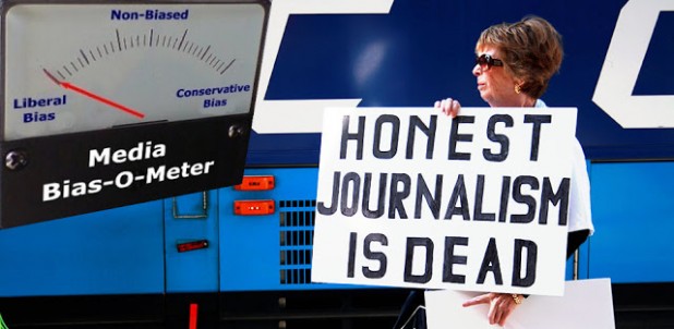 Honest journalism is dead, collage