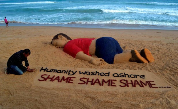 Saying "humanity", but meaning the West — Indian artist working on the Alan Kurdi guilt cult