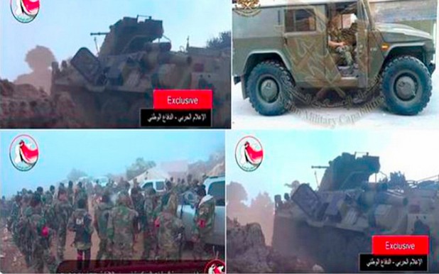 From Syrian television. These are new vehicles, which would require Russian personnel to operate.