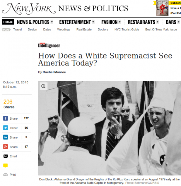 How Does a White Supremacist See America Today?