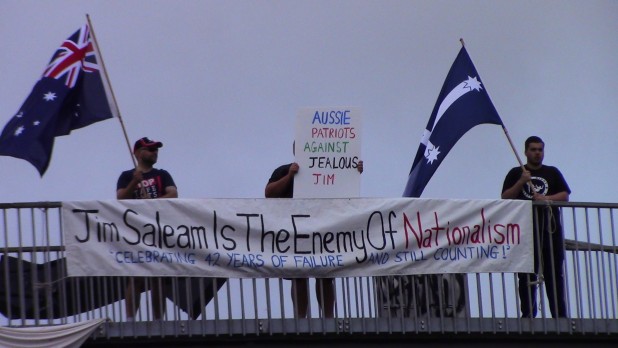 The same Jewish member (L) trying to smear AFP leader in Sydney this week