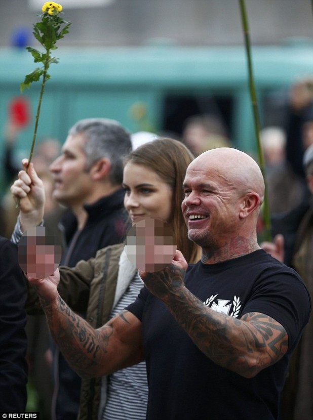 Anti-Merkel protestor