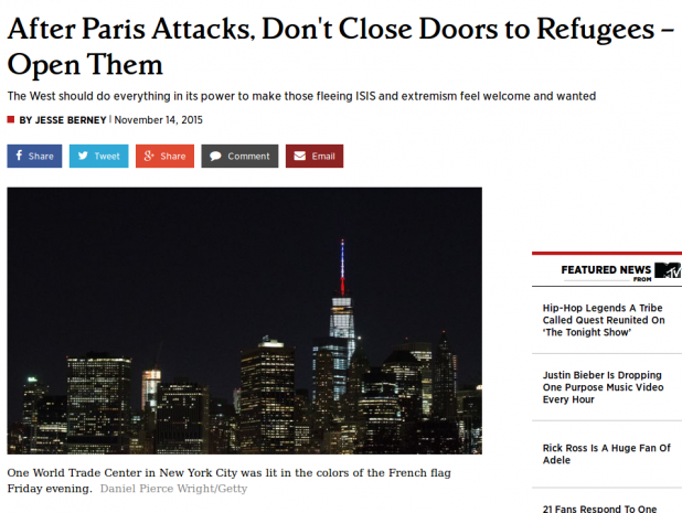 After Paris Attacks, Don't Close Doors to Refugees – Open Them