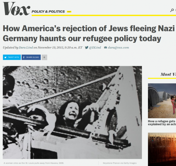 How America’s rejection of Jews fleeing Nazi Germany haunts our refugee policy today - Vox 2015-11-20 13-02-31