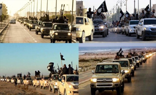 The ISIS Toyota trucks are identical to the ones supplied to the “moderate rebels” by the US.