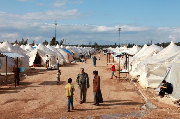 Turkish refugee camp.